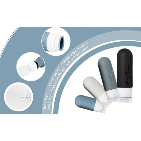 18pack Travel Bottles for Toiletries TSA Approved Silicone Travel size Container - Picture 5 of 7